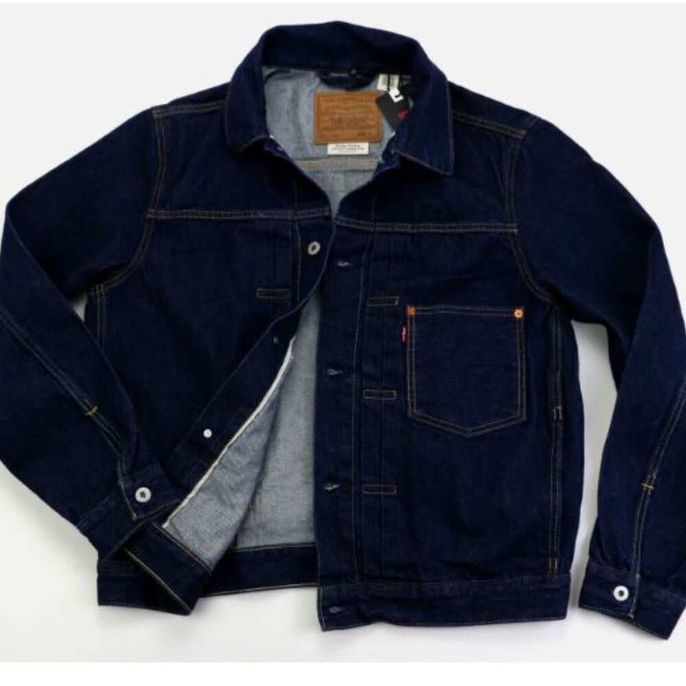 Levi's Type 1 Denim Jacket Selvedge Trucker 100% Cotton Men's Size M One Premium